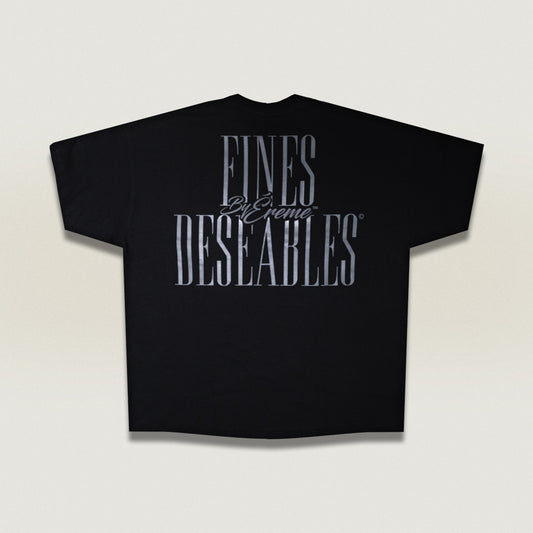 FINES DESEABLES© OVERSIZE T-SHIRT - BLACK