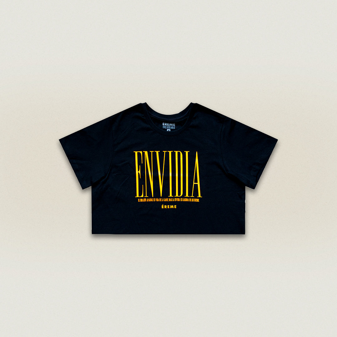 "ENVIDIA" CROP TEE