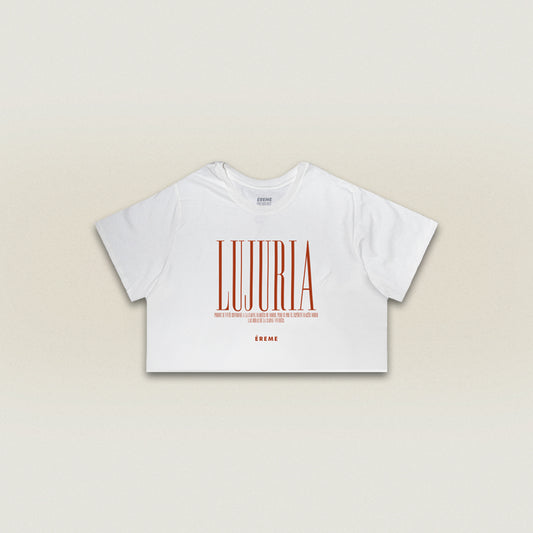 "LUJURIA" CROP TEE