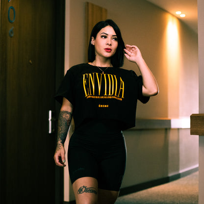 "ENVIDIA" CROP TEE