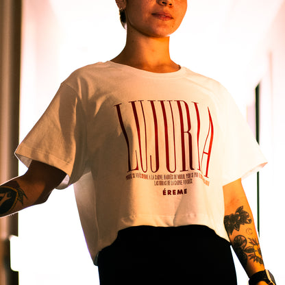 "LUJURIA" CROP TEE